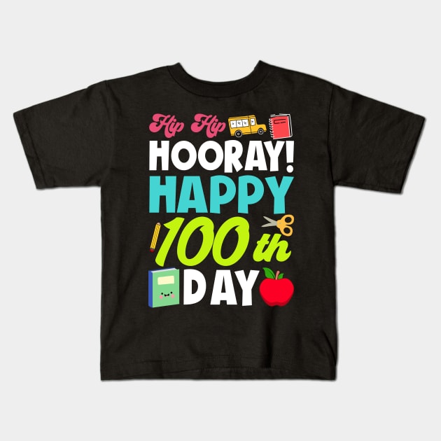 Happy 100th Day of School Teachers Kids 100 Days Smarter Kids T-Shirt by uglygiftideas